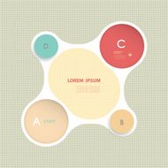 Simple Infographics elements design template N7