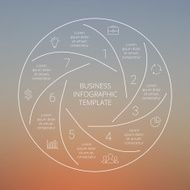 Circle line infographic Template for cycle diagram graph presentation and N21