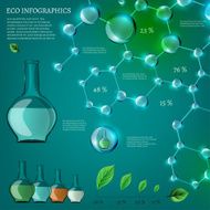 5 Infographics Bio Bubble set