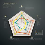abstract radar chart infographics N2