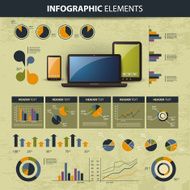 Vector Set of Infographic Elements N8