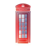 London symbol - Telephone box icon Modern design