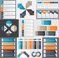 Big Set of Infographic Banner Templates for Your Business Vector N33