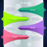 Info graphic Background with Arrows N23