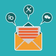 Regularly distributed news publication via e-mail