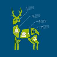 Christmas flat infographic N111