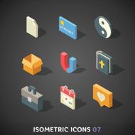 Flat Isometric Icons Set 7 N2