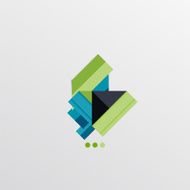 Modern abstract geometric info banner N388