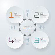 Infographics vector design template N341