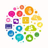 Vector Social Media Concept N5