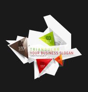 Vector fresh business abstract infographic N251