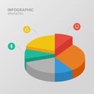 Pie diagram for infographic
