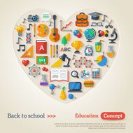 Education concept Vector illustration Back to school N2
