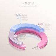 abstract pie chart infographics N16
