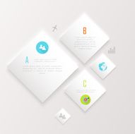 Vector colorful info graphics for your business presentations N341