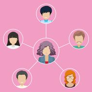 Network of different individuals