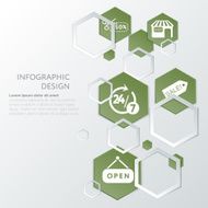 Shopping infographic template