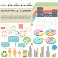 Infochart showing the vehicles and humans