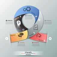 Modern infographics options banner N646