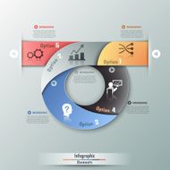Modern infographics options banner N647