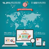 SEO Search engine optimization worldwide Infographics