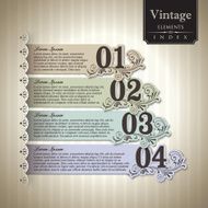 Vintage style Bar Graph