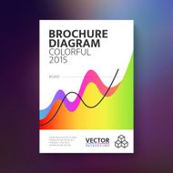 Brochure with colorful diagram N2