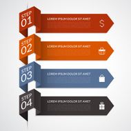 Modern arrow infographic elements N6