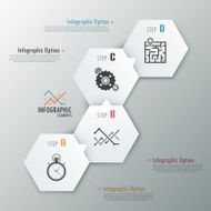 Modern infographics options banner N648