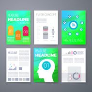 Design Template Set for Web Mail Brochures Mobile Technology App N6