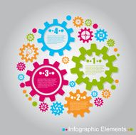 Infographic design on the grey background N17