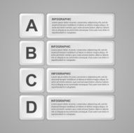 Abstract keyboard buttons infographic Design element