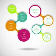metaball colorful round diagram infographics N135