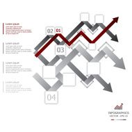 Modern Arrows Infographics Design Template N7