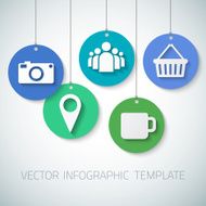 Web Infographic Template Layout With Vector Icons could be used N5