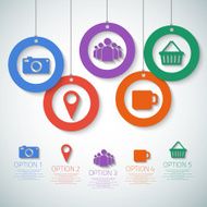 Web Infographic Template Layout With Vector Icons could be used N6