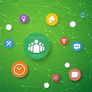 Web Infographic Timeline Pie Template Layout With Vector Icons N12