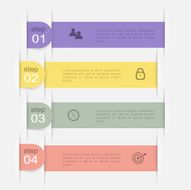 Vector colorful info graphics for your business presentations N342