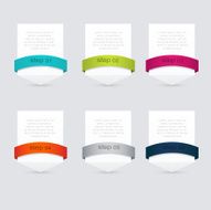 Vector colorful info graphics for your business presentations N346