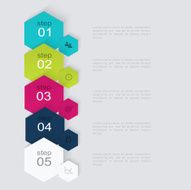 Vector colorful info graphics for your business presentations N347