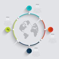 Vector colorful info graphics for your business presentations N349