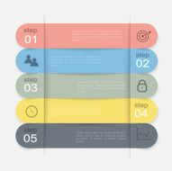 Vector colorful info graphics for your business presentations N351