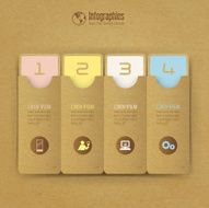 Infographics vector design template N345