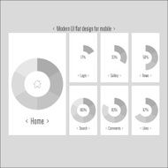 Moder UI flat design vector