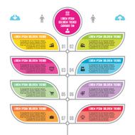 Infographic Business Concept - numbered banners template