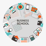 Business school emblem