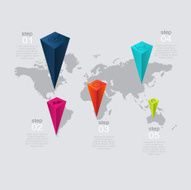 Vector colorful info graphics for your business presentations N353