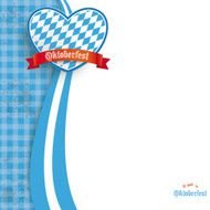Blue Cloth Oktoberfest Heart