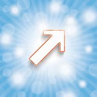 Blue Sky Rays Arrow