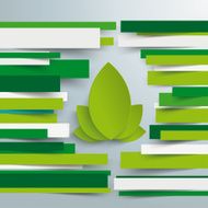 Brochure Eco Leaves Paper Lines
